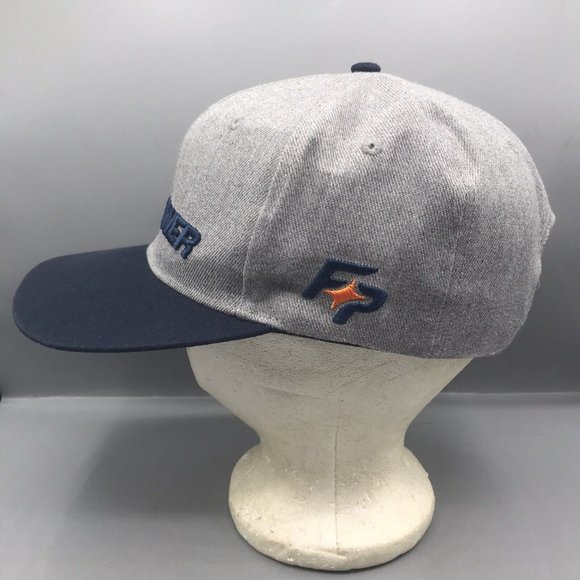 MENS BASEBALL CAP FIREPOWER PROMO HAT ONE SIZE FITS ALL GRAY SNAPBACK - Picture 2 of 7